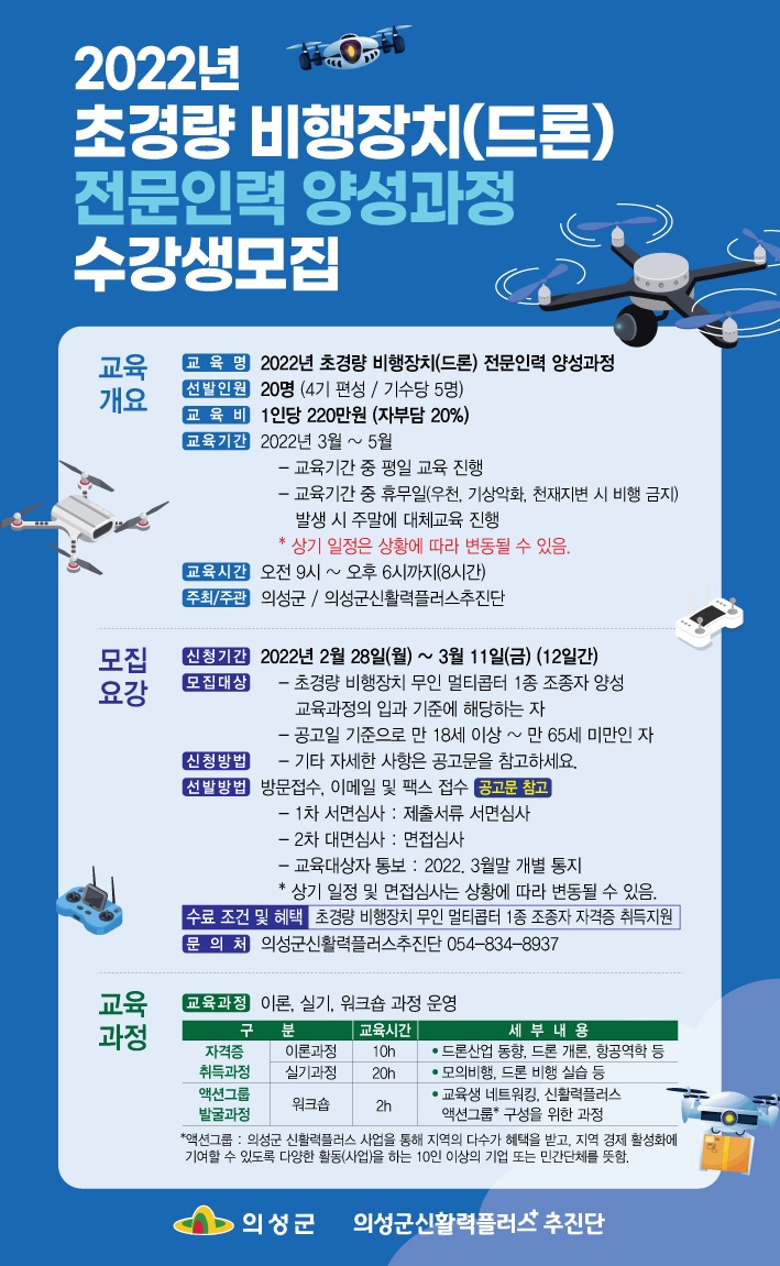 2022년「초경량 비행장치 (드론) 전문인력 양성과정」수강생 모집_포스터.jpg